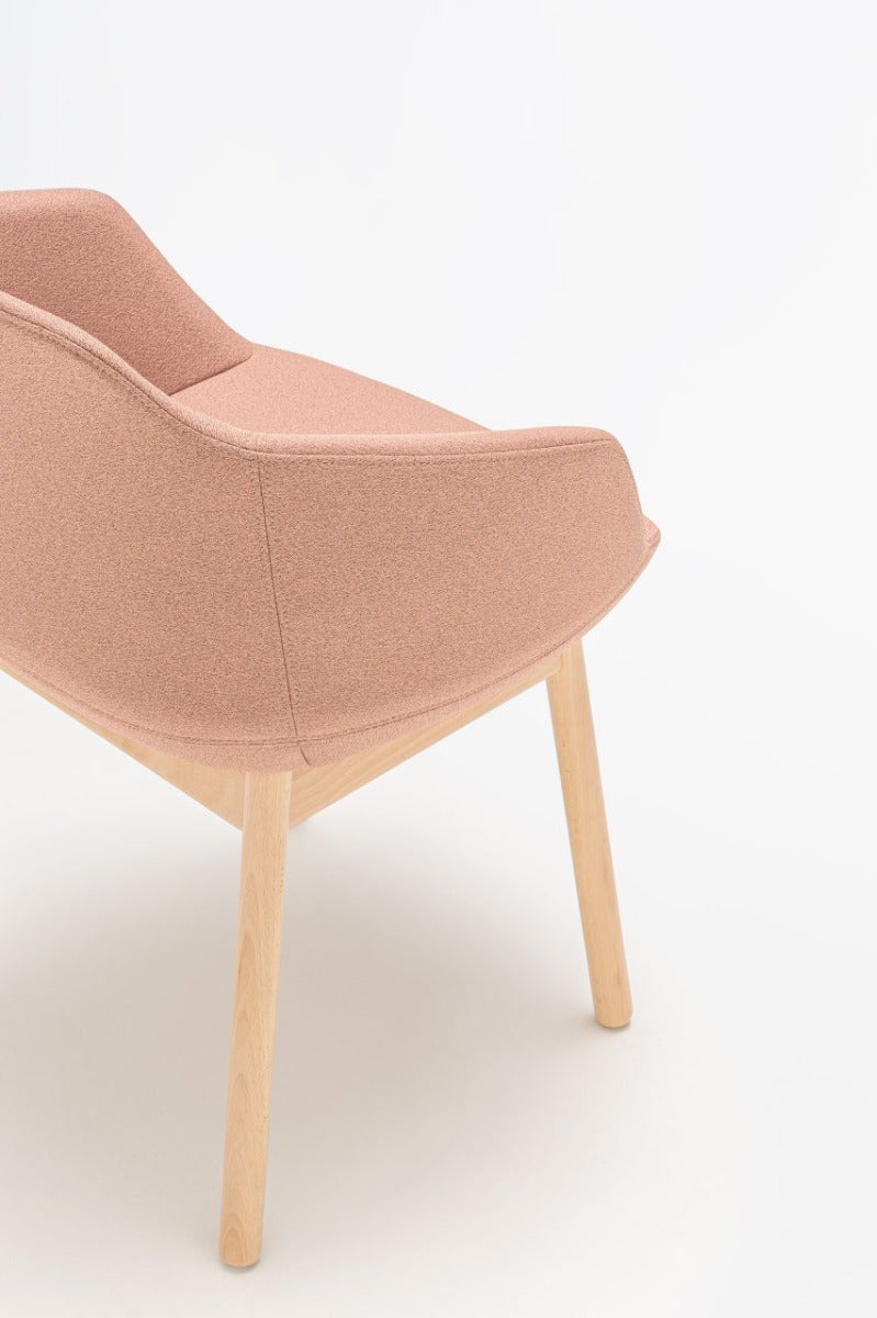 Ultra chair with wooden base