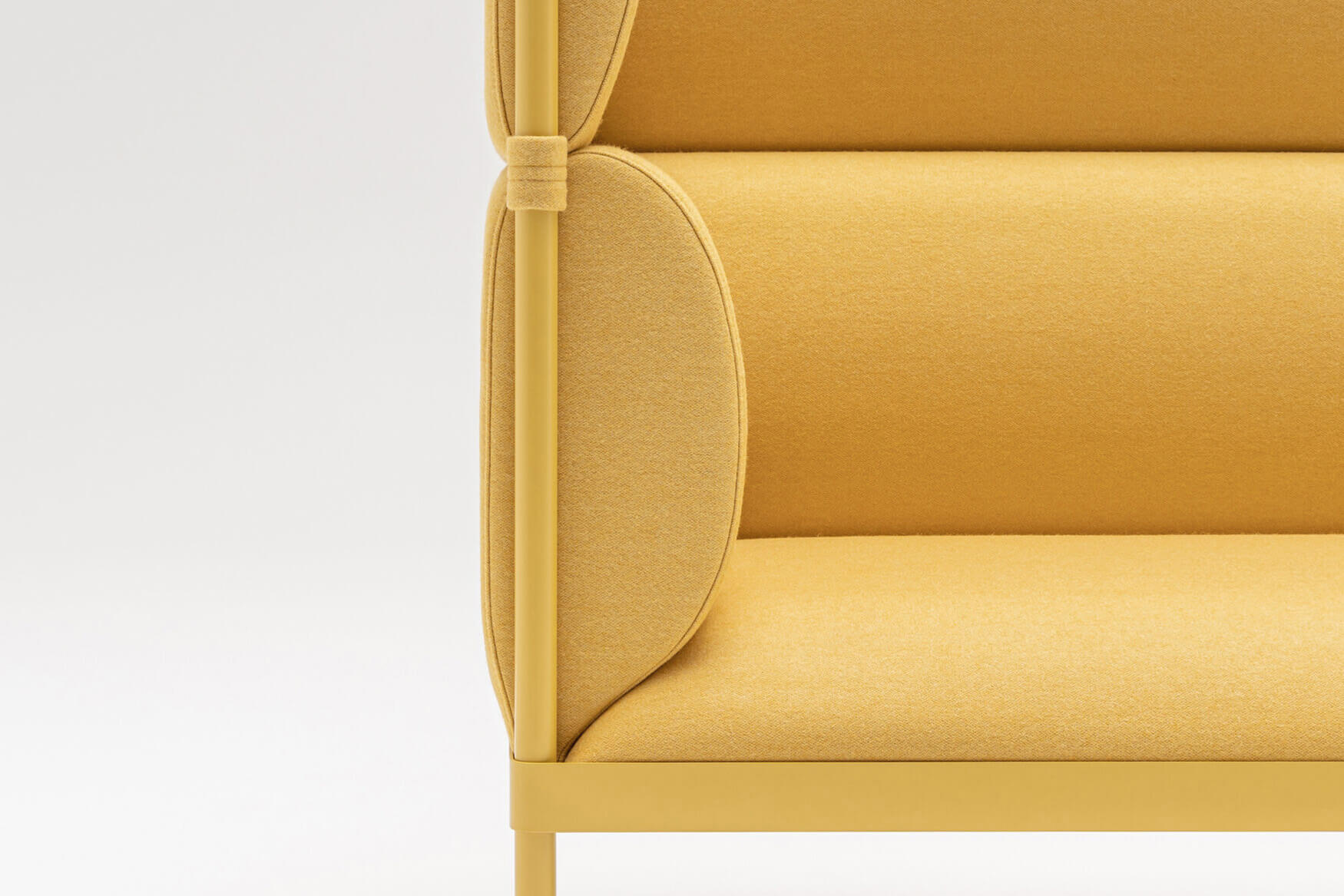 Stilt sofa high backed