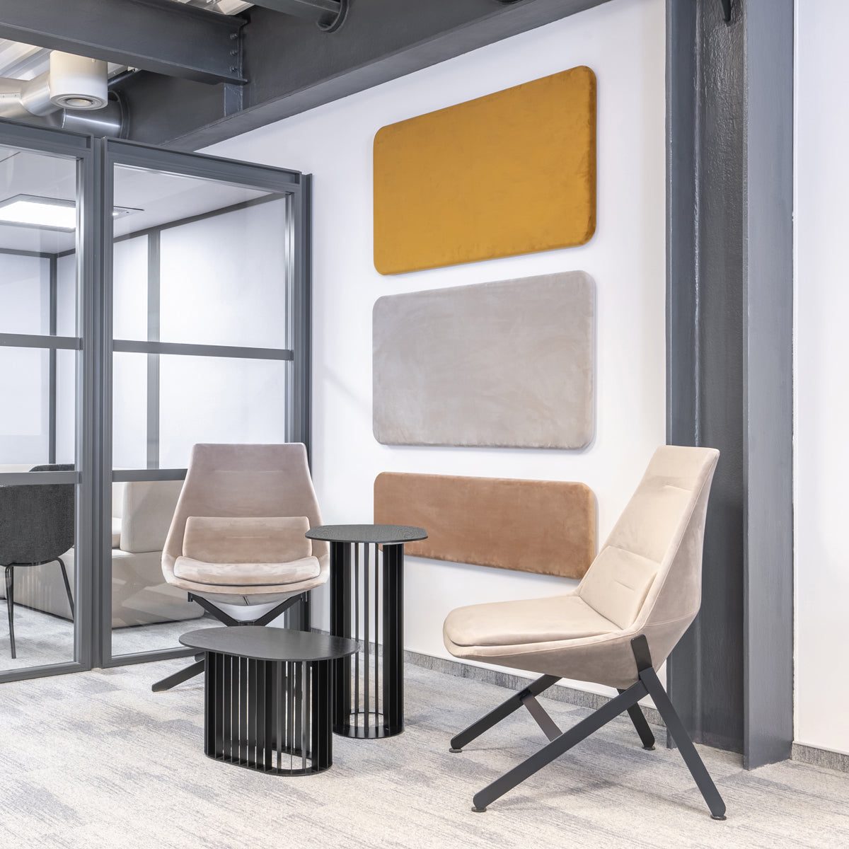 Schallakustische Wandschirme