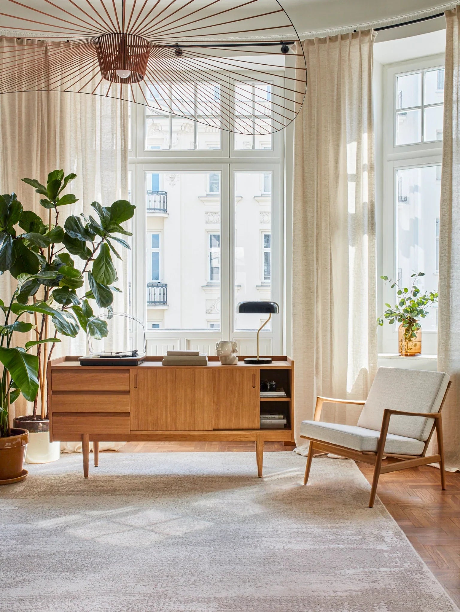 Stefan Lounge Chair in Cord Grass