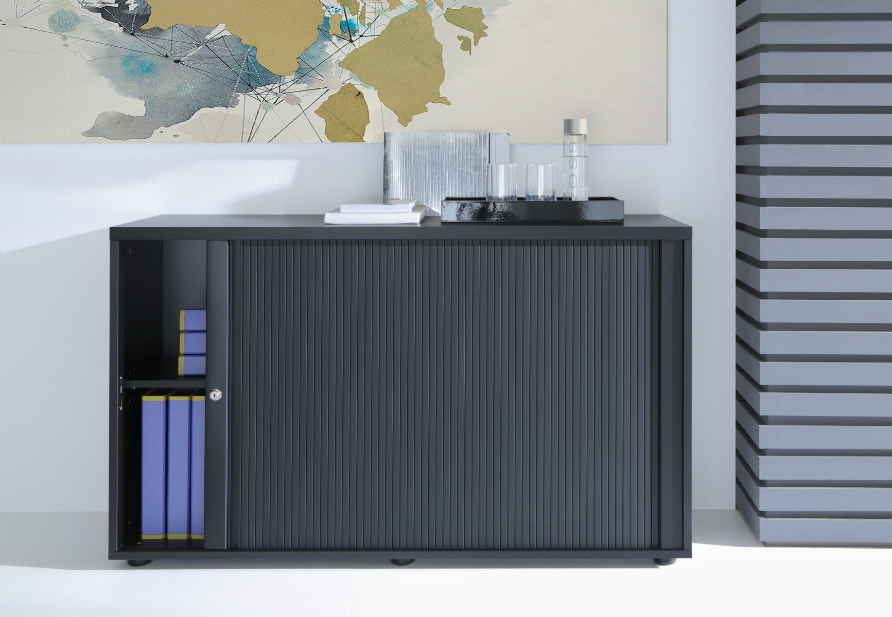 Standard tambour cabinet