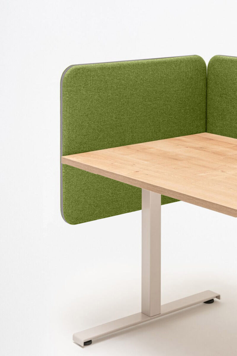 Doppelte seitliche und kreuzförmige Schreibtischabtrennungen