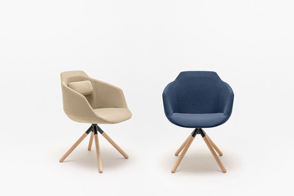 Ultra chair wooden swivel base