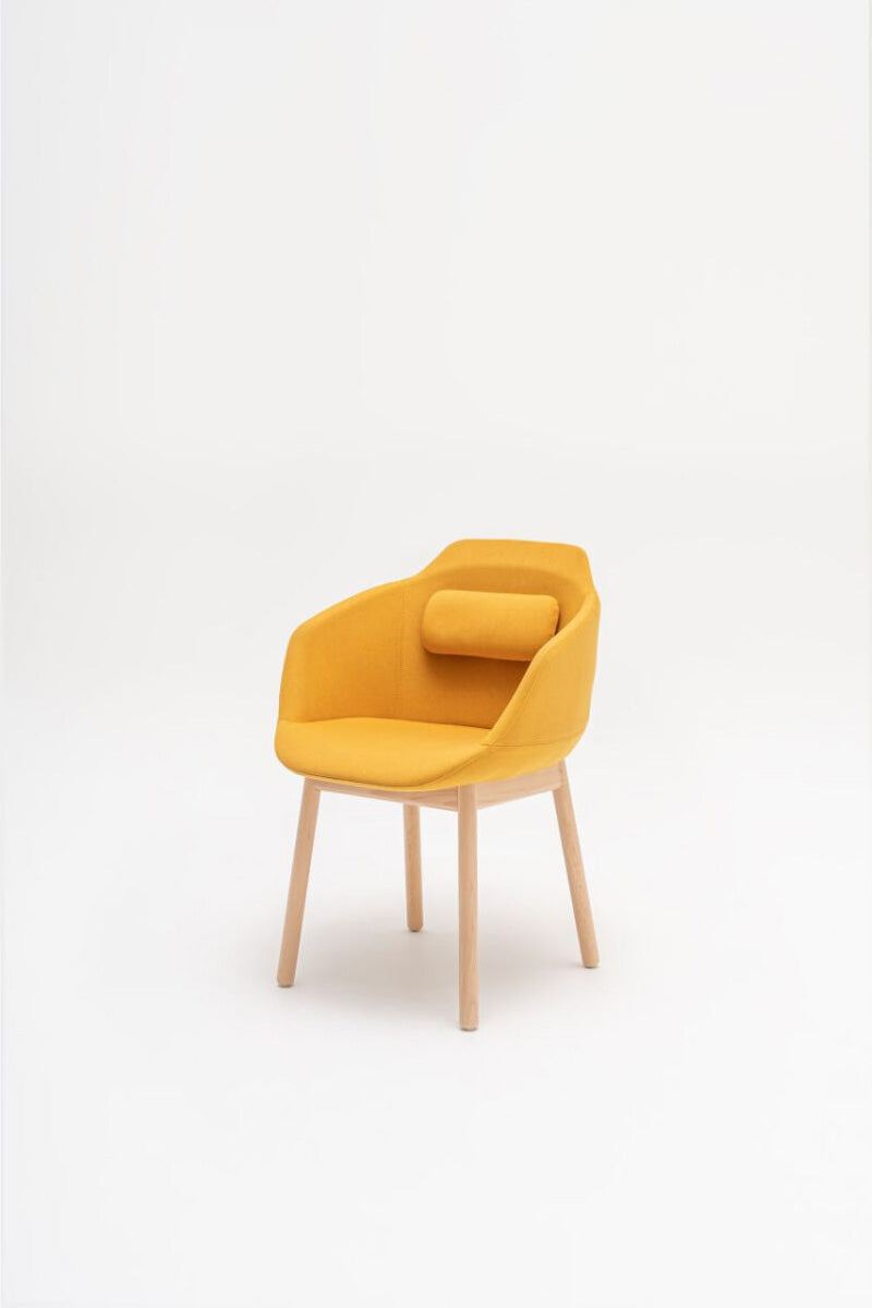 Ultra chair with wooden base